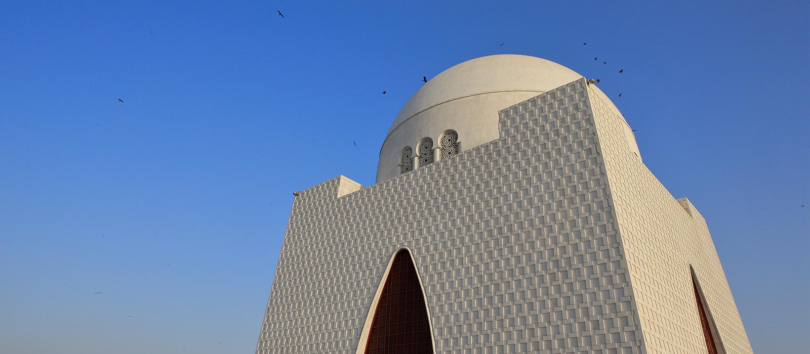 Mazar-e-Quaid, also known as Jinnah Mausoleum, in Karachi, Pakistan