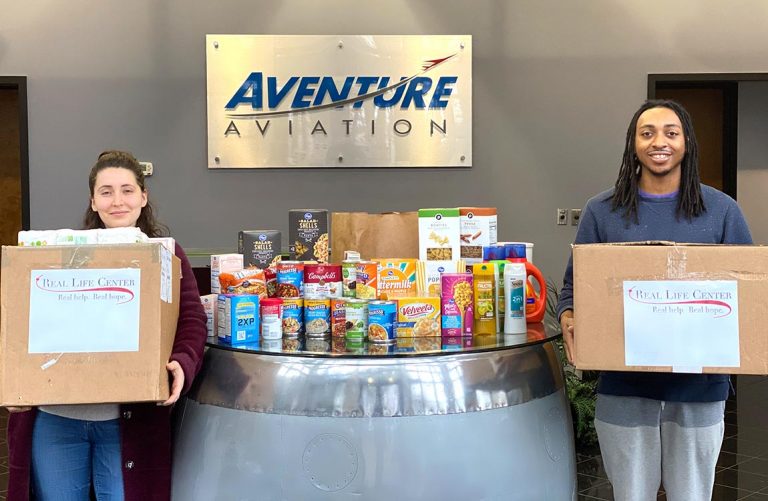 Aventure Staff Collect Items for Local Foodbank
