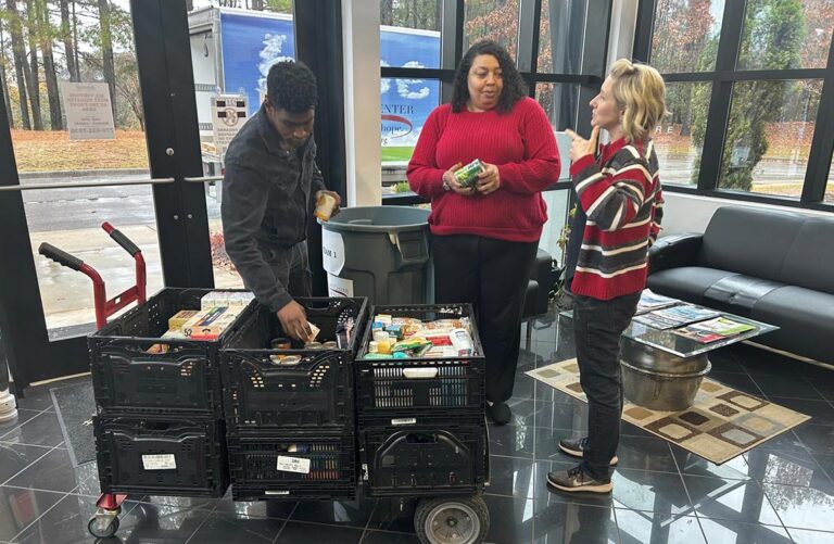 Aventure Staff Hold Food Drive for Real Life Center