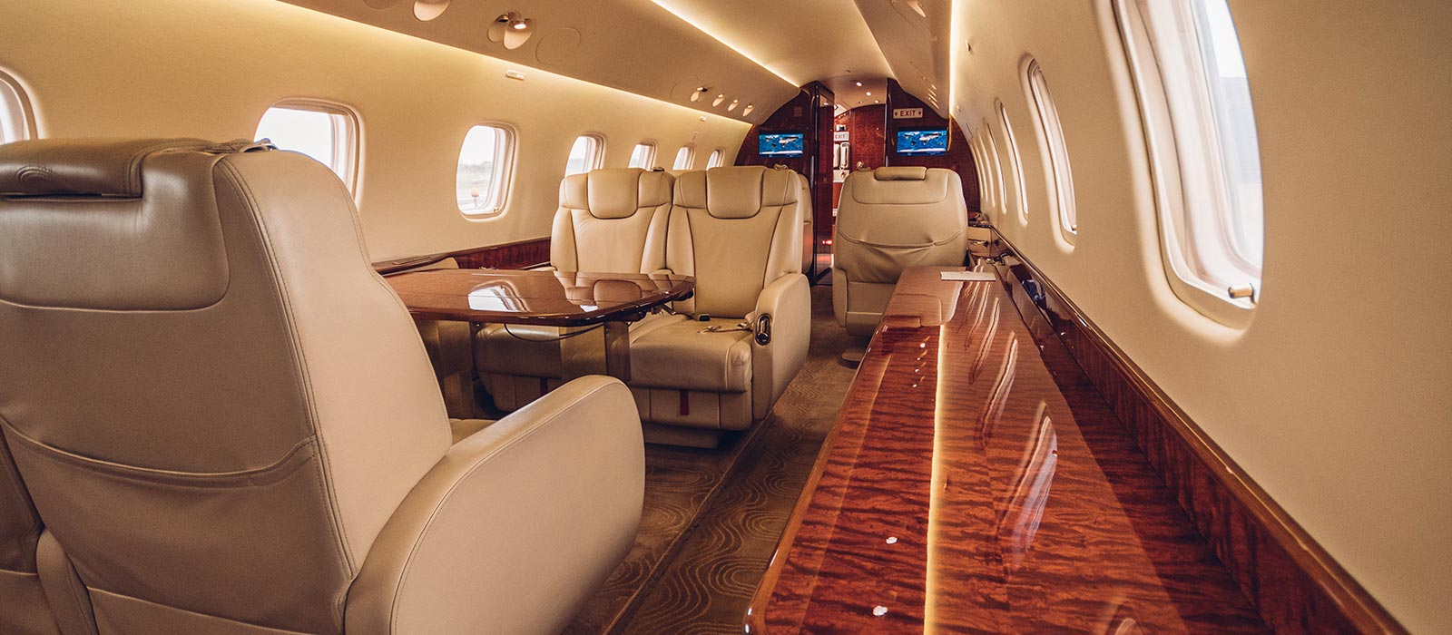 Private Jet interior