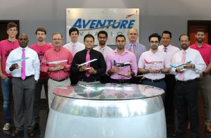 Aventure men proudly wear pink in support of National Breast Cancer Awareness Month.